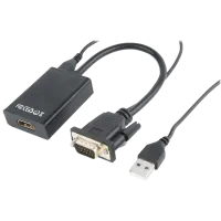 Адаптер Cablexpert A-VGA-HDMI-01 Черный