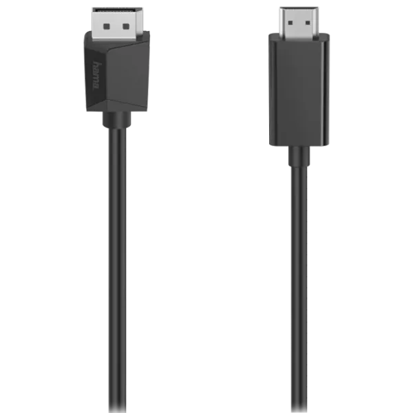 Cablu video Hama HDMI + DisplayPort 1.5 m/ Black photo 1