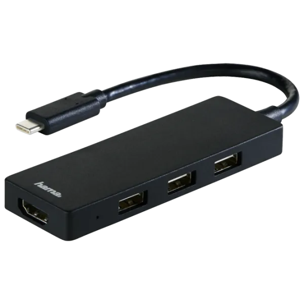 Адаптер Hama 135762 USB Type-C/ Черный photo 1