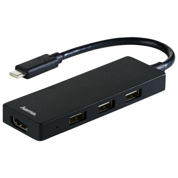 Адаптер Hama 135762 USB Type-C/ Черный photo 1