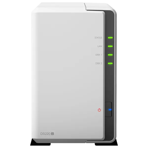 Сетевое хранилище Synology DS220j Белый photo 1