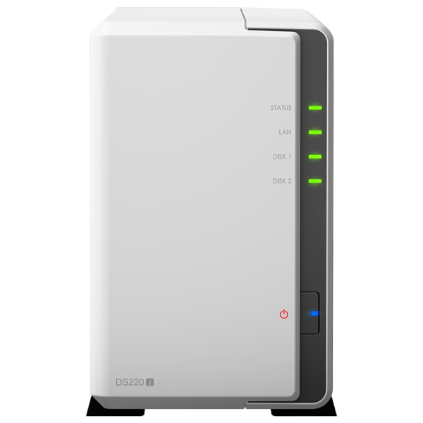 Сетевое хранилище Synology DS220j Белый photo 1