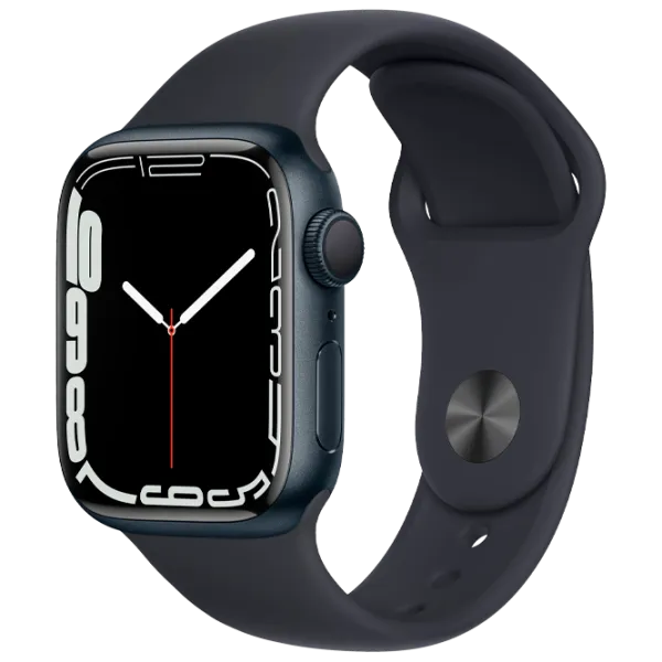 Умные часы Apple Watch Series 7 MKMX3WB/ A/ Midnight Черный/ Midnight Sport photo 1 Умные часы Apple Watch Series 7 MKMX3WB/ A/ Midnight Черный/ Midnight Sport photo 1