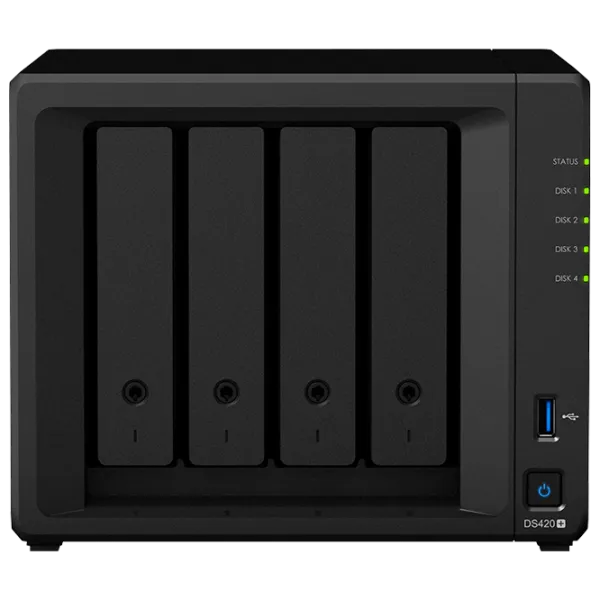 Сетевое хранилище Synology DS420+ Черный photo 1