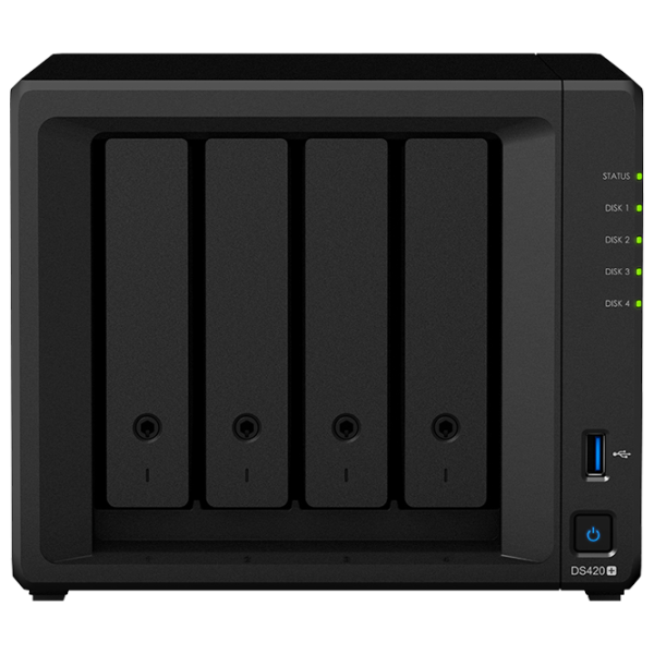 Сетевое хранилище Synology DS420+ Черный photo 1
