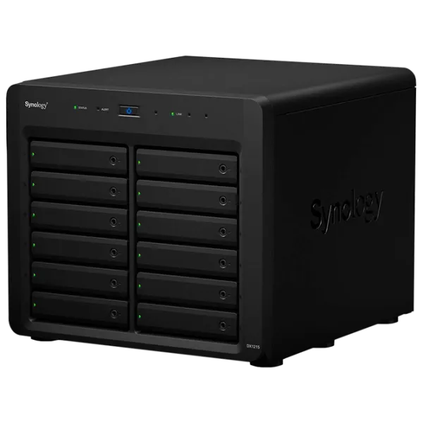 Сетевое хранилище Synology DX1215 Черный photo 1