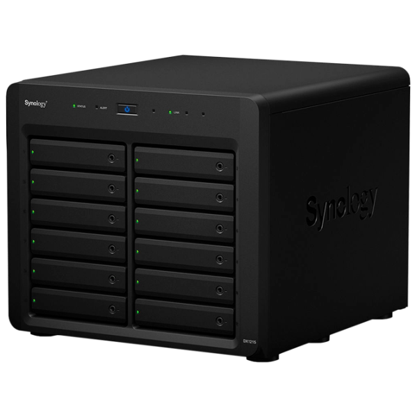 Сетевое хранилище Synology DX1215 Черный photo 1