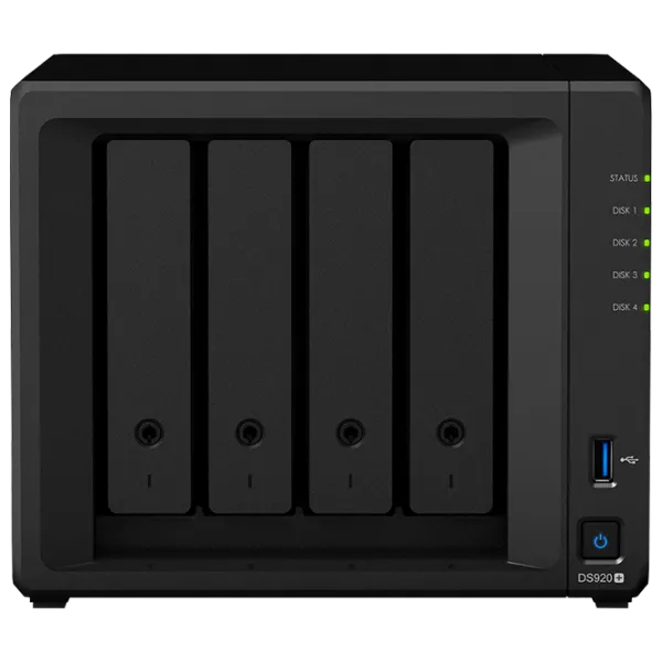 Сетевое хранилище Synology DS920+ Черный photo 1