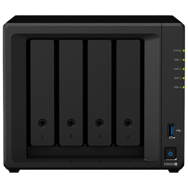 Сетевое хранилище Synology DS920+ Черный photo 1