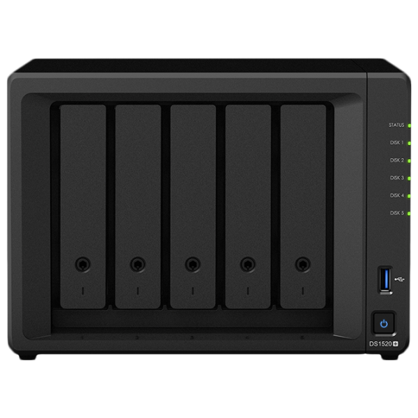 Сетевое хранилище Synology DS1520+ Черный photo 1