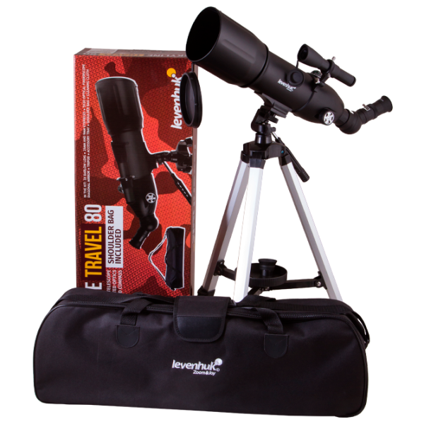 Телескоп Levenhuk Skyline Travel 80 Черный photo 1 Телескоп Levenhuk Skyline Travel 80 Черный photo 1