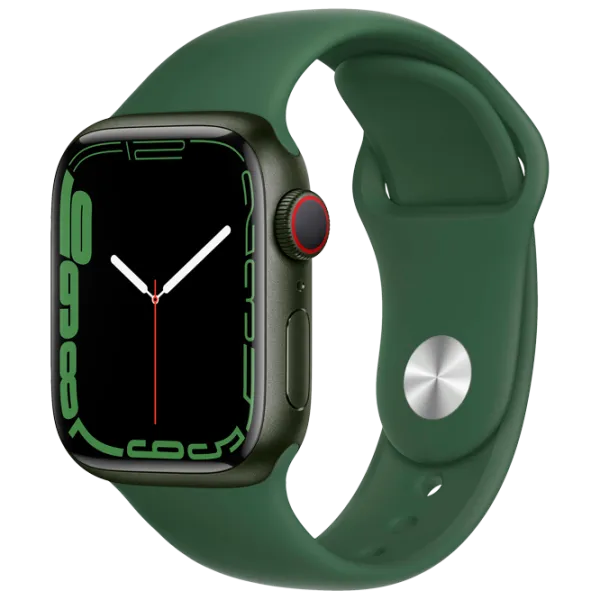 Ceas inteligent Apple Watch Series 7 + Cellular MKHT3WB/ A/ Green/ Clover Sport photo 1