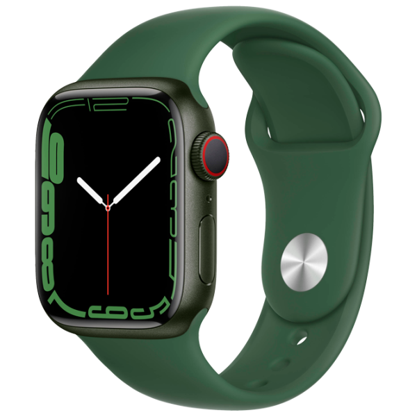 Ceas inteligent Apple Watch Series 7 + Cellular MKHT3WB/ A/ Green/ Clover Sport photo 1