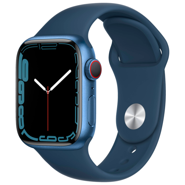 Умные часы Apple Watch Series 7 + Cellular MKHU3WB/ A/ Синий/ Abyss Blue Sport photo 1