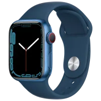 Ceas inteligent Apple Watch Series 7 + Cellular MKHU3WB/ A/ Blue/ Abyss Blue Sport
