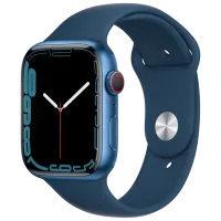 Умные часы Apple Watch Series 7 + Cellular MKJT3WB/ A/ Синий/ Abyss Blue Sport