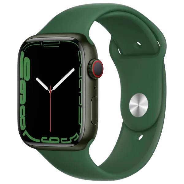 Ceas inteligent Apple Watch Series 7 + Cellular MKJR3WB/ A/ Green/ Clover Sport photo 1
