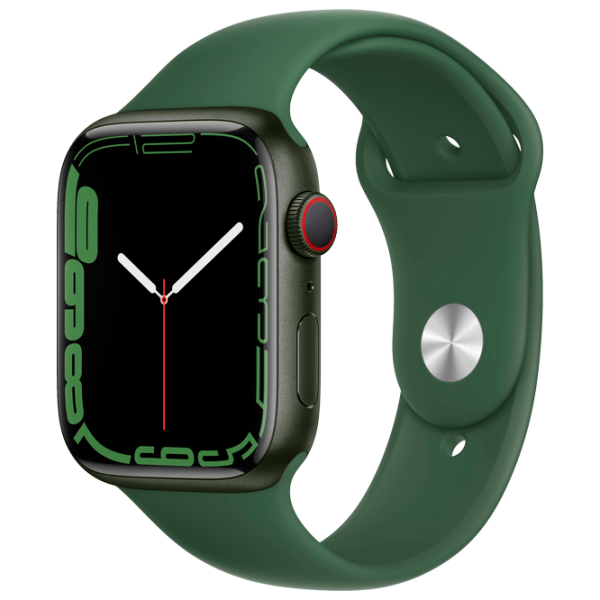 Ceas inteligent Apple Watch Series 7 + Cellular MKJR3WB/ A/ Green/ Clover Sport photo 1