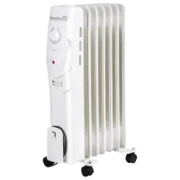 Масляный обогреватель HAUSBERG HB-8900 W 1500 Вт/ Белый