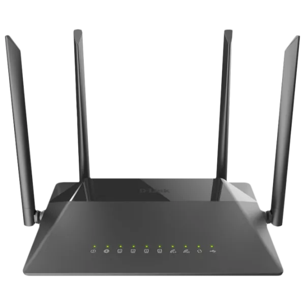 Wi-Fi Router D-Link DIR-825/ RU/ R2A 300 Mbit/ s/ 867 Mbit/ s/ Black photo 1