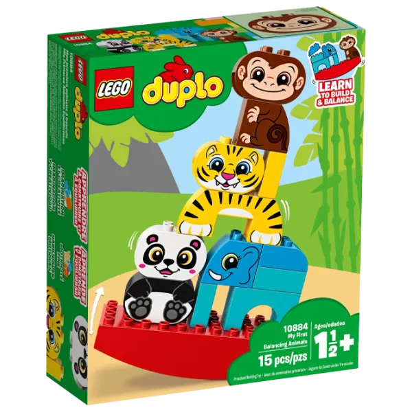 Constructor LEGO My First Balancing Animals Junglă/ Multicolor photo 1