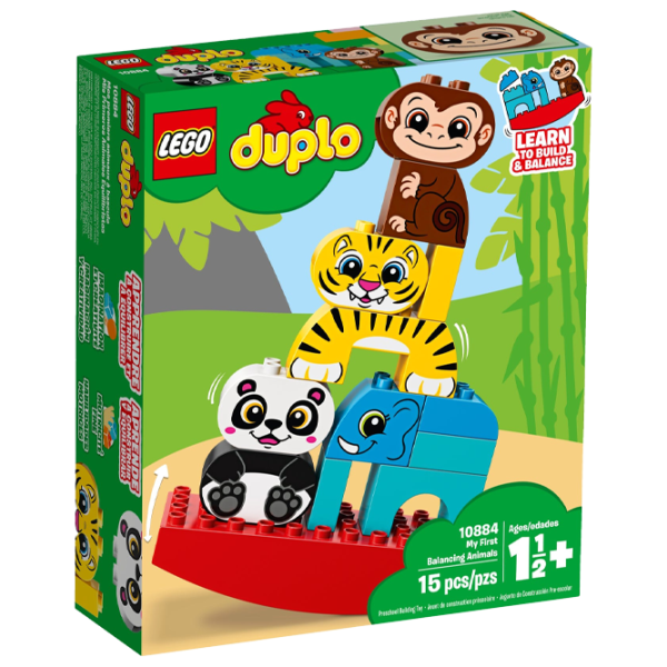 Constructor LEGO My First Balancing Animals Junglă/ Multicolor photo 1