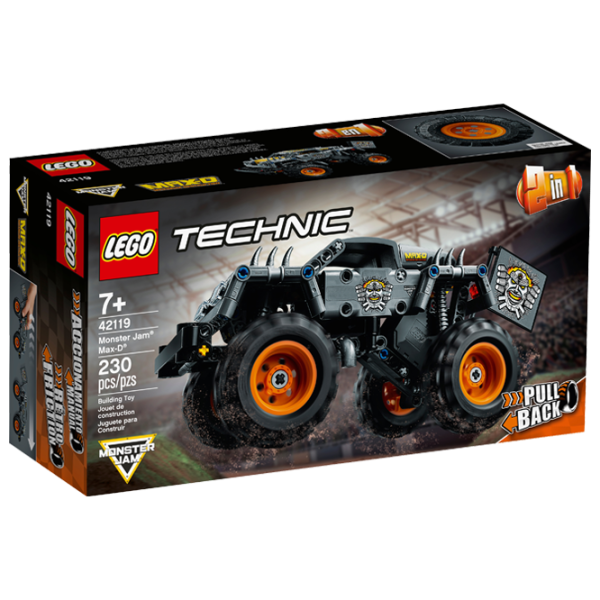 Детский конструктор LEGO Monster Jam Max-D Автомобиль/ Серый photo 1