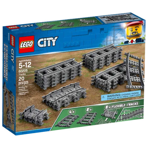 Конструктор LEGO Tracks Железнодорожные пути/ Черный photo 1