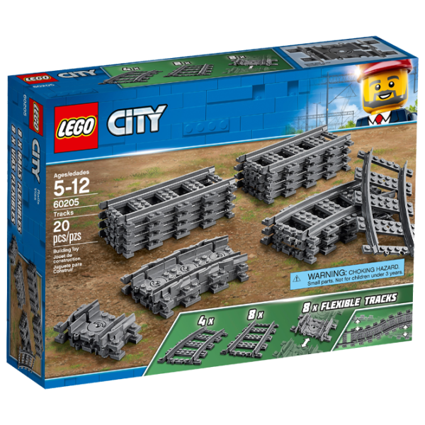 Конструктор LEGO Tracks Железнодорожные пути/ Черный photo 1