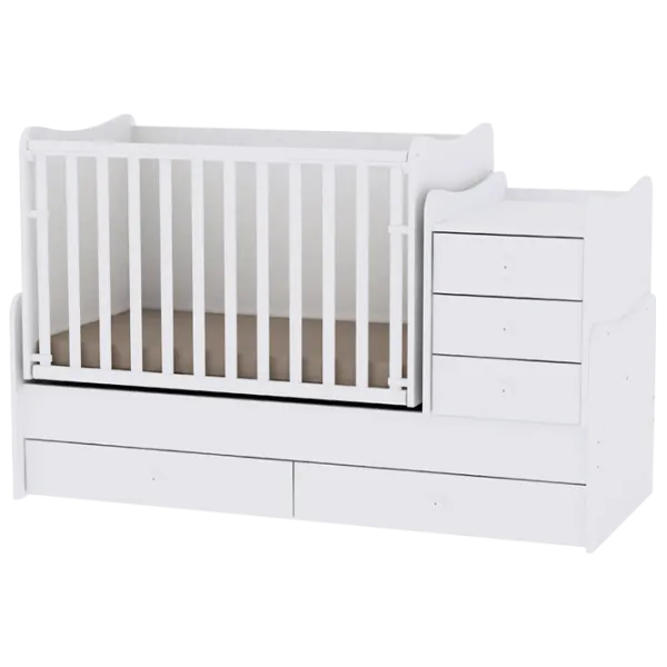 Детская кровать Lorelli BED MAXI PLUS NEW (10150300024A) 0 месяцев - 14 лет/ Белый photo 1 Детская кровать Lorelli BED MAXI PLUS NEW (10150300024A) 0 месяцев - 14 лет/ Белый photo 1