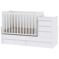Детская кровать Lorelli BED MAXI PLUS NEW (10150300024A) 0 месяцев - 14 лет/ Белый