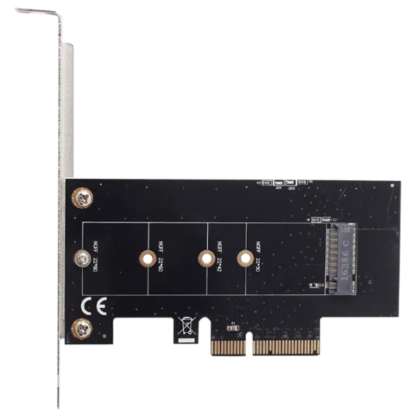 Адаптер Gembird PEX-M2-01 PCI Express x4/ Черный photo 1