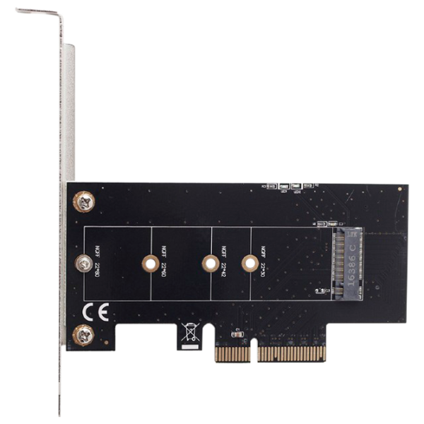 Адаптер Gembird PEX-M2-01 PCI Express x4/ Черный photo 1