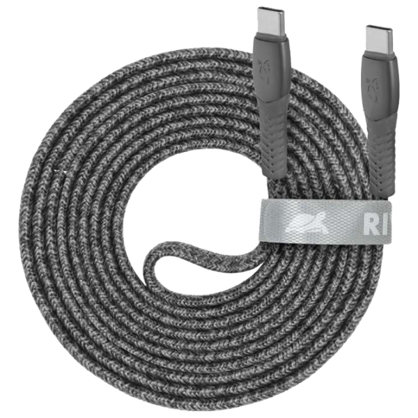 Cablu pentru telefon PS6105 RivaCase USB Type-C + USB Type-C 2.1 m/ Gray photo 1