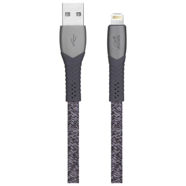 Cablu pentru telefon MFI PS6101 RivaCase USB Type-A + Lightning 1.2 m/ Gray photo 1
