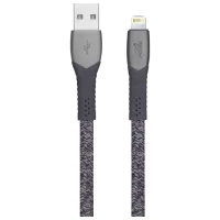 Кабель для телефона MFI PS6101 RivaCase USB Type-A + Lightning 1.2 м/ Серый