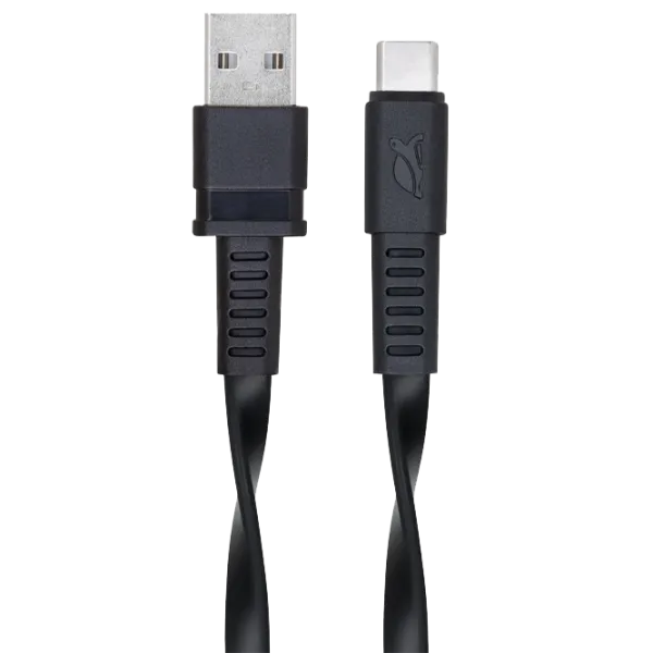 Кабель для телефона PS6002 RivaCase USB Type-A + USB Type-C 2.1 м/ Черный photo 1