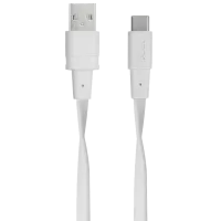 Cablu pentru telefon PS6002 RivaCase USB Type-A + USB Type-C 2.1 m/ White