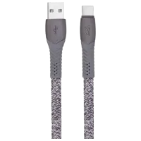 Кабель для телефона PS6102 RivaCase USB Type-A + USB Type-C 1.2 м/ Серый
