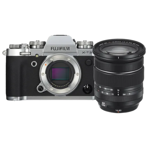 Фотоаппарат FujiFilm X-T3 Kit CMOS 4/ XF16-80mmF4 R OIS WR/ Серебристый photo 1 Фотоаппарат FujiFilm X-T3 Kit CMOS 4/ XF16-80mmF4 R OIS WR/ Серебристый photo 1