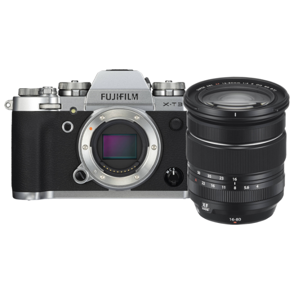 Фотоаппарат FujiFilm X-T3 Kit CMOS 4/ XF16-80mmF4 R OIS WR/ Серебристый photo 1 Фотоаппарат FujiFilm X-T3 Kit CMOS 4/ XF16-80mmF4 R OIS WR/ Серебристый photo 1