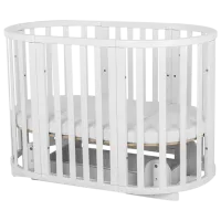 Pat pentru copii Glamvers Round (165761) 0 luni - 3 ani/ White