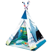 Covoraş pentru joc Kikka Boo PLAYMAT Teepee 2 in 1 Adventure Boy (31201010248) Transformer/ Blue