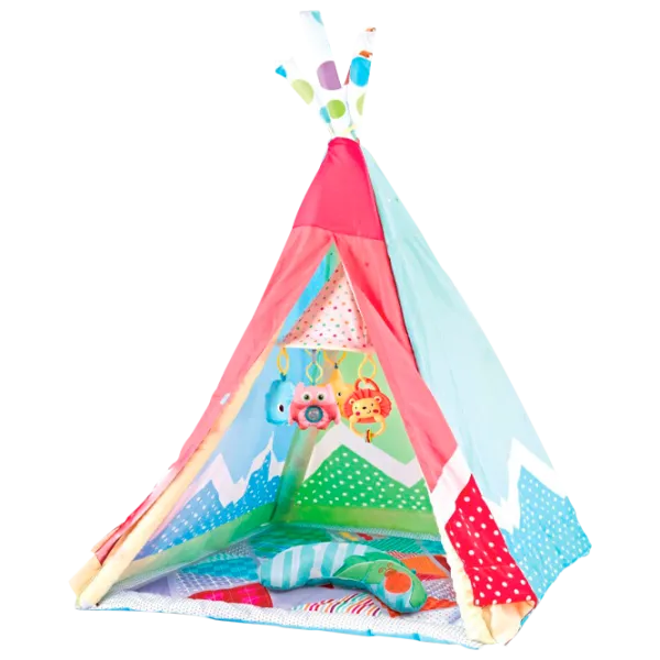 Covoraş pentru joc Kikka Boo PLAYMAT Teepee 2 in 1 Adventure Boy (31201010249) Transformer/ Pink photo 1 Covoraş pentru joc Kikka Boo PLAYMAT Teepee 2 in 1 Adventure Boy (31201010249) Transformer/ Pink photo 1