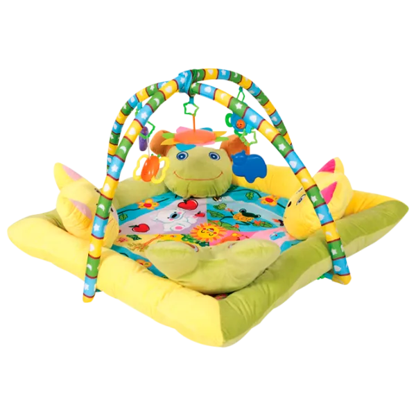 Covoraş pentru joc Lorelli PLAYMAT Plush Play Gym With 4 Pillows (10300360000) 0+/ Transformer/ Green photo 1 Covoraş pentru joc Lorelli PLAYMAT Plush Play Gym With 4 Pillows (10300360000) 0+/ Transformer/ Green photo 1