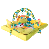 Игровой коврик Lorelli PLAYMAT Plush Play Gym With 4 Pillows (10300360000) 0+/ Трансформер/ Зелёный