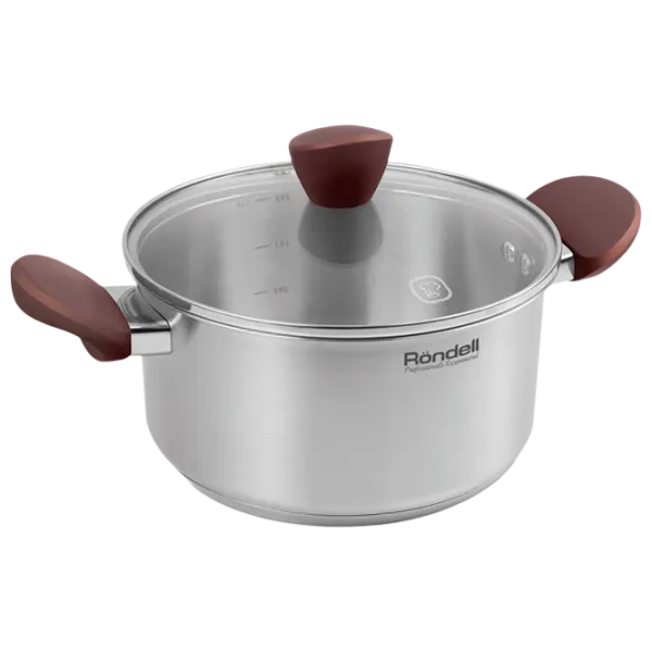 Кастрюля Rondell RDS-1110 4.8 л Нержавеющая сталь/ Стальной photo 1