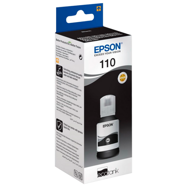 Чернила для принтера Epson 110 Black photo 1