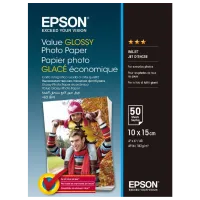 Hârtie foto pentru imprimante Inkjet Epson Value Glossy Photo Paper (50 foi) Gloss/ A6/ White
