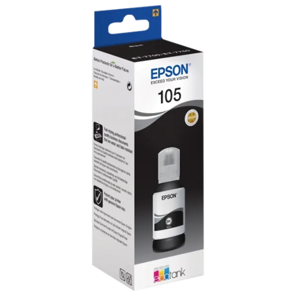 Чернила для принтера Epson 105 Black photo 1